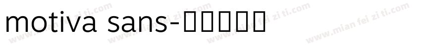 motiva sans字体转换